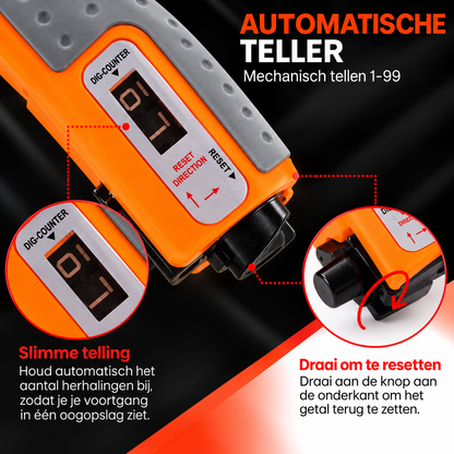 GripForce - Ergonomische Handknijper met Digitale Teller