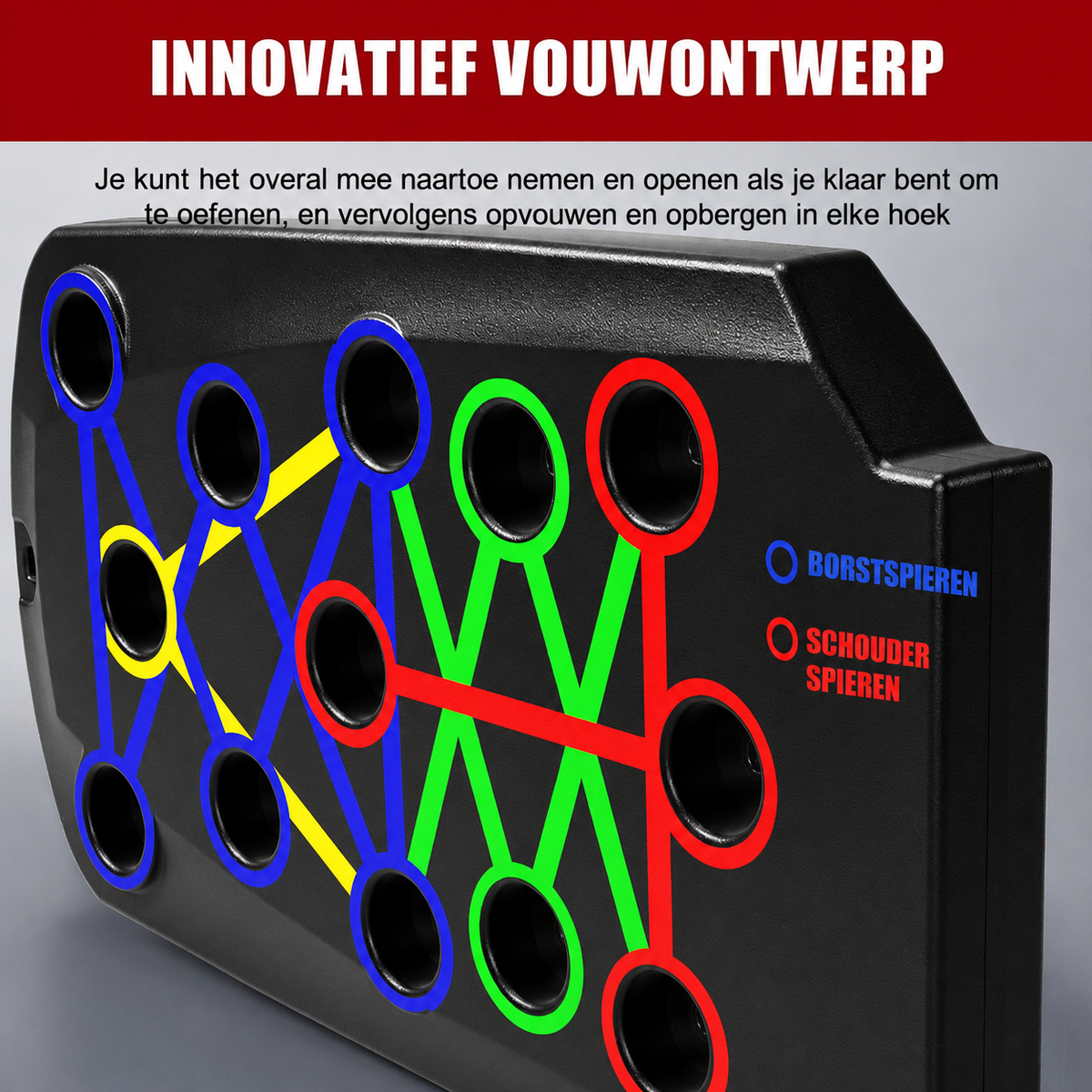 IronPulse™ – Multifunctioneel Opvouwbaar Push-Up Bord