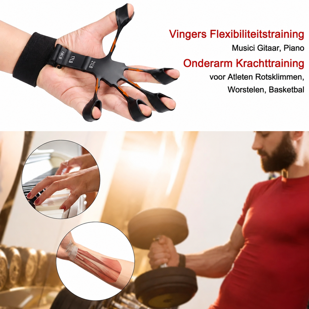 FlexGrip - Orthopedische Hand- en Vingertrainer