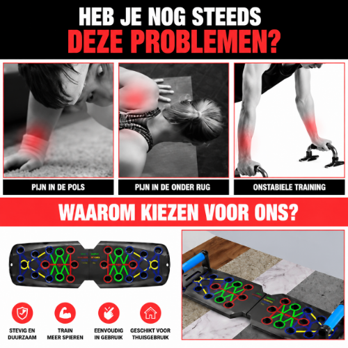 IronPulse™ – Multifunctioneel Opvouwbaar Push-Up Bord